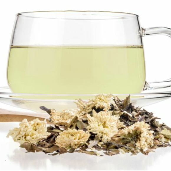 White Chrysanthemum Big Jar